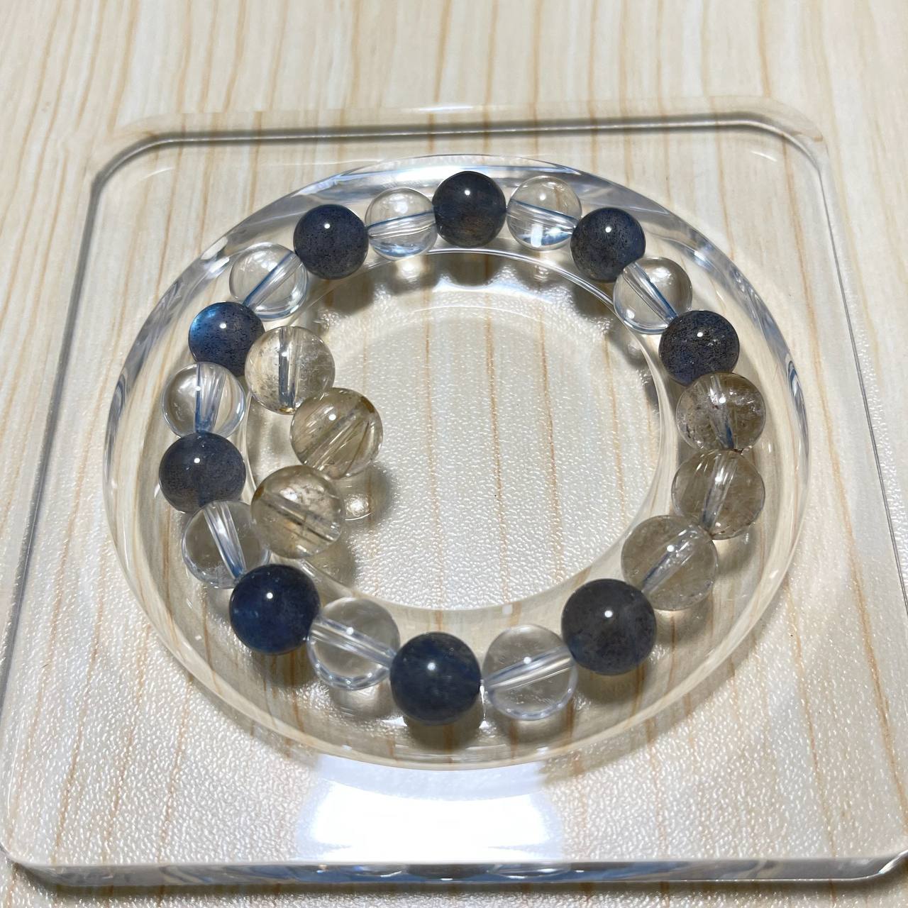 Golden Cycle Bracelet | ゴールデンサイクル ブレスレット(ラブラドライト × クリアクォーツ × ルチルクォーツ)
