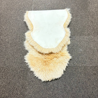 ムートンラグ シープスキンロング 羊毛皮 本革仕様 185×65cm 長毛タイプ