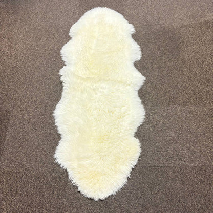 ムートンラグ シープスキンロング 羊毛皮 本革仕様 185×65cm 長毛タイプ